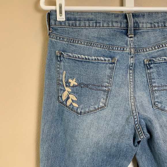 Lucky Brand Charlie Skinny Distressed Embroidered Jeans - Picture 10 of 13